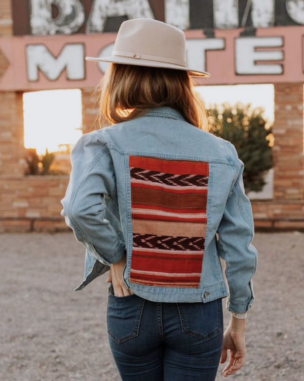 The Tequila Sunrise Denim Jacket – DazedWaves