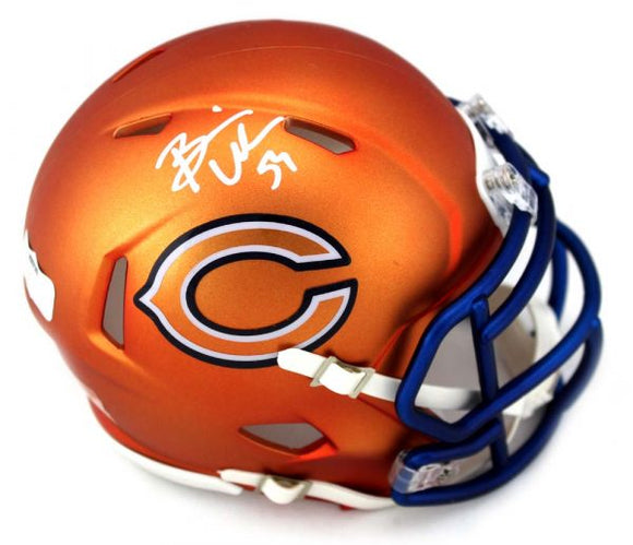 brian urlacher signed helmet