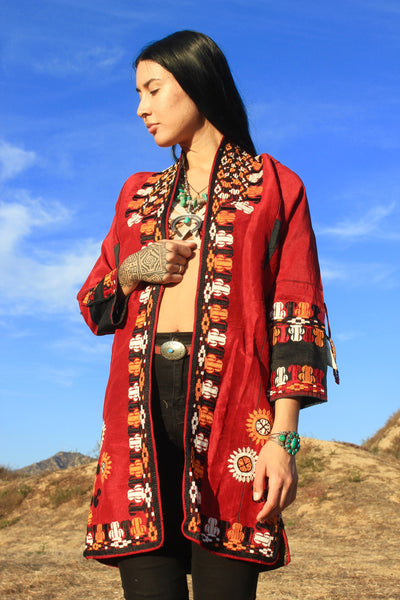 RARE Antique Turkmen Silk Embroidered Jacket – Honeywood