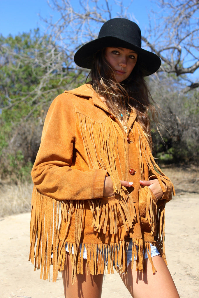 Chestnut 1960s Suede Fringe Jacket – Honeywood