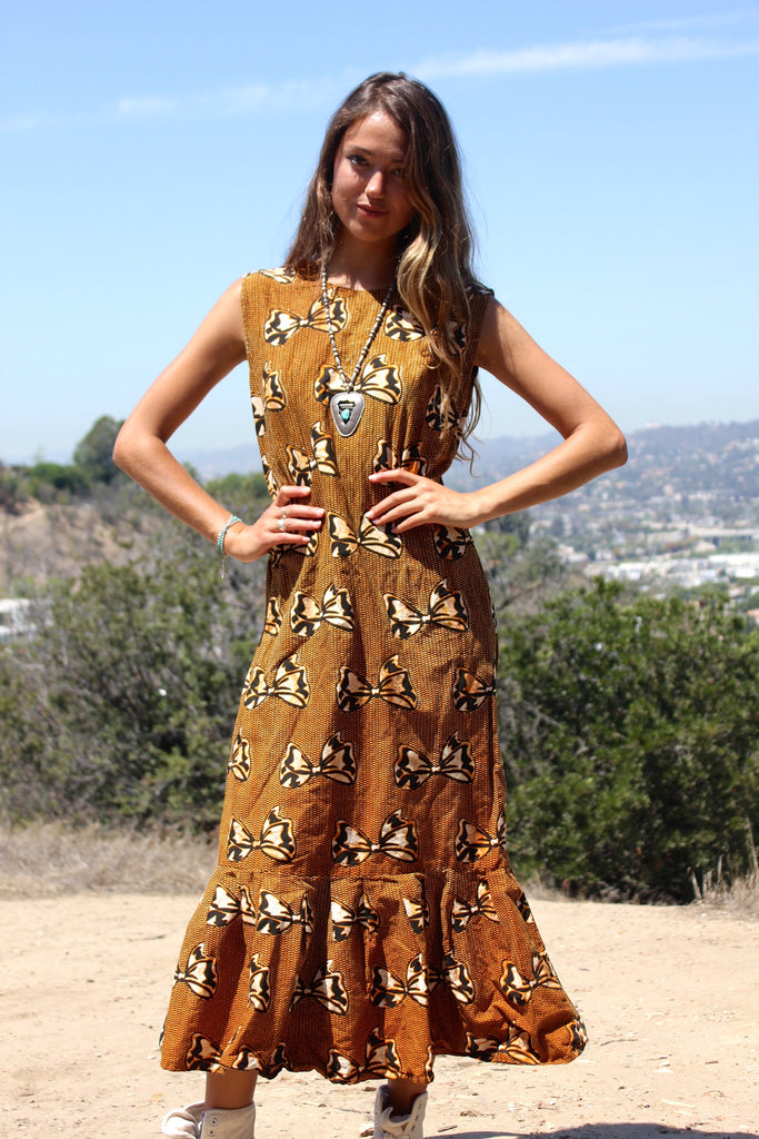 *SALE* Vintage Ethnic Print Maxi Dress – Honeywood
