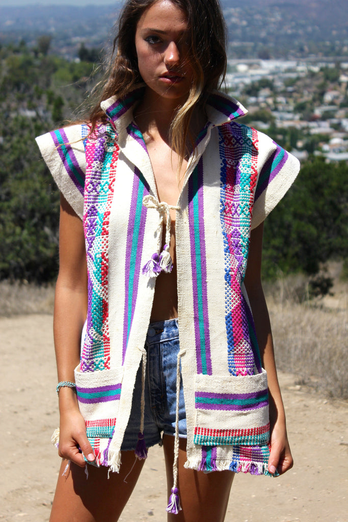 *SALE* Guatemalan Handwoven Vest Jacket – Honeywood