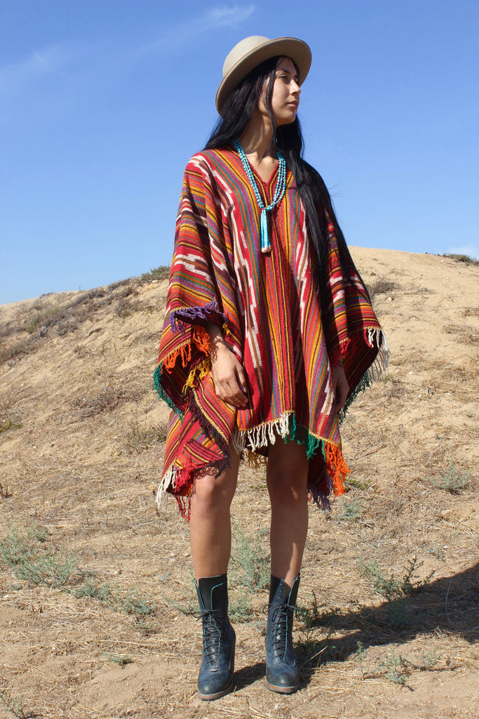 poncho peruvian shaman wool cape handwoven andean ponchos peru hippie alpaca wear mountain handmade chimayo выбрать доску bohemian