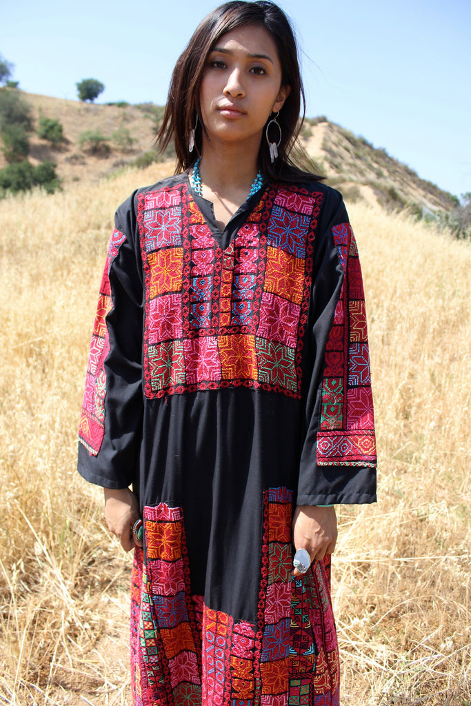 Hand Embroidered Bedouin Beauty Maxi Dress – Honeywood