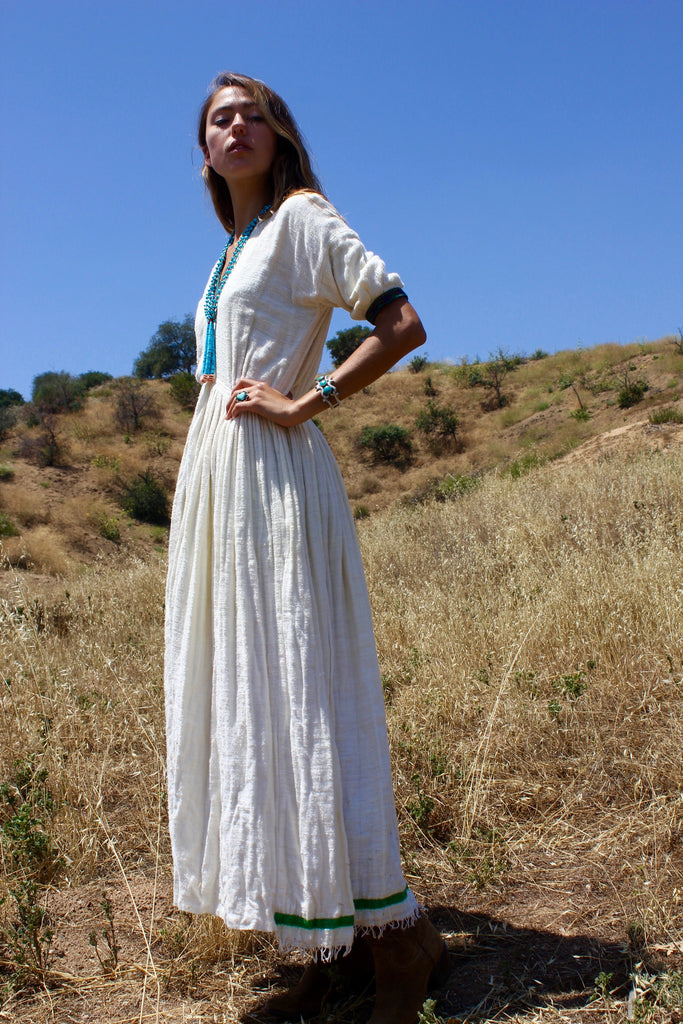 cotton peasant dress