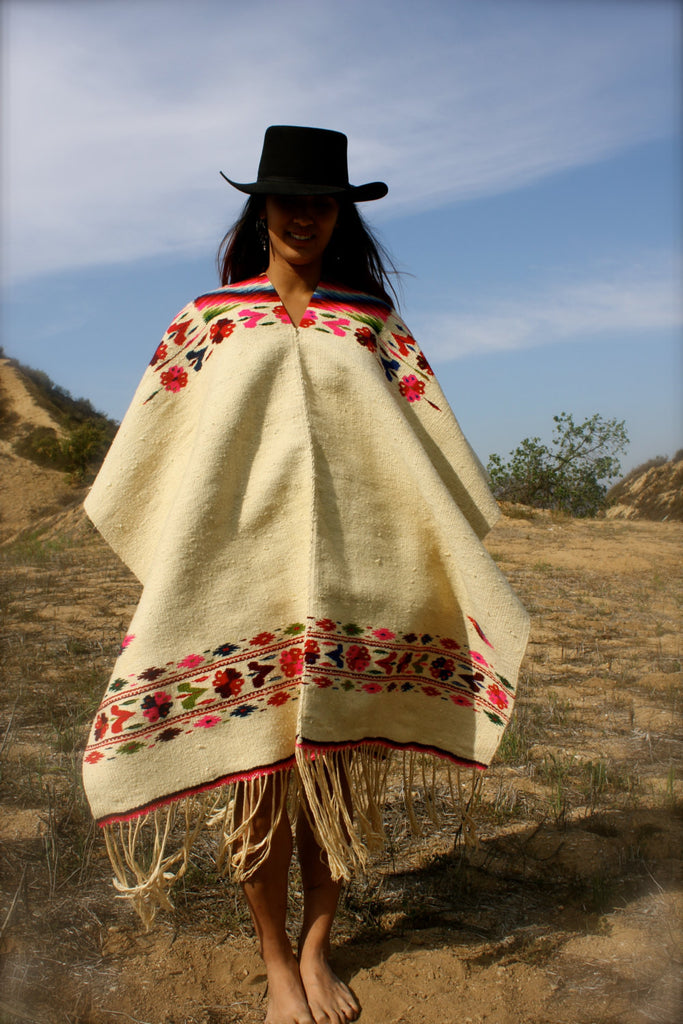 Stunning 1940s Handwoven Saltillo Serape – Honeywood