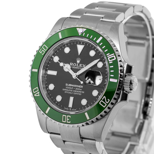 2022 Rolex Submariner 126610LV Stainless Steel 41mm Green Bezel Watch –  Olde Towne Jewelers