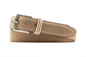 BERMUDA BRAID LEATHER BELT - PIECE UNIQUE