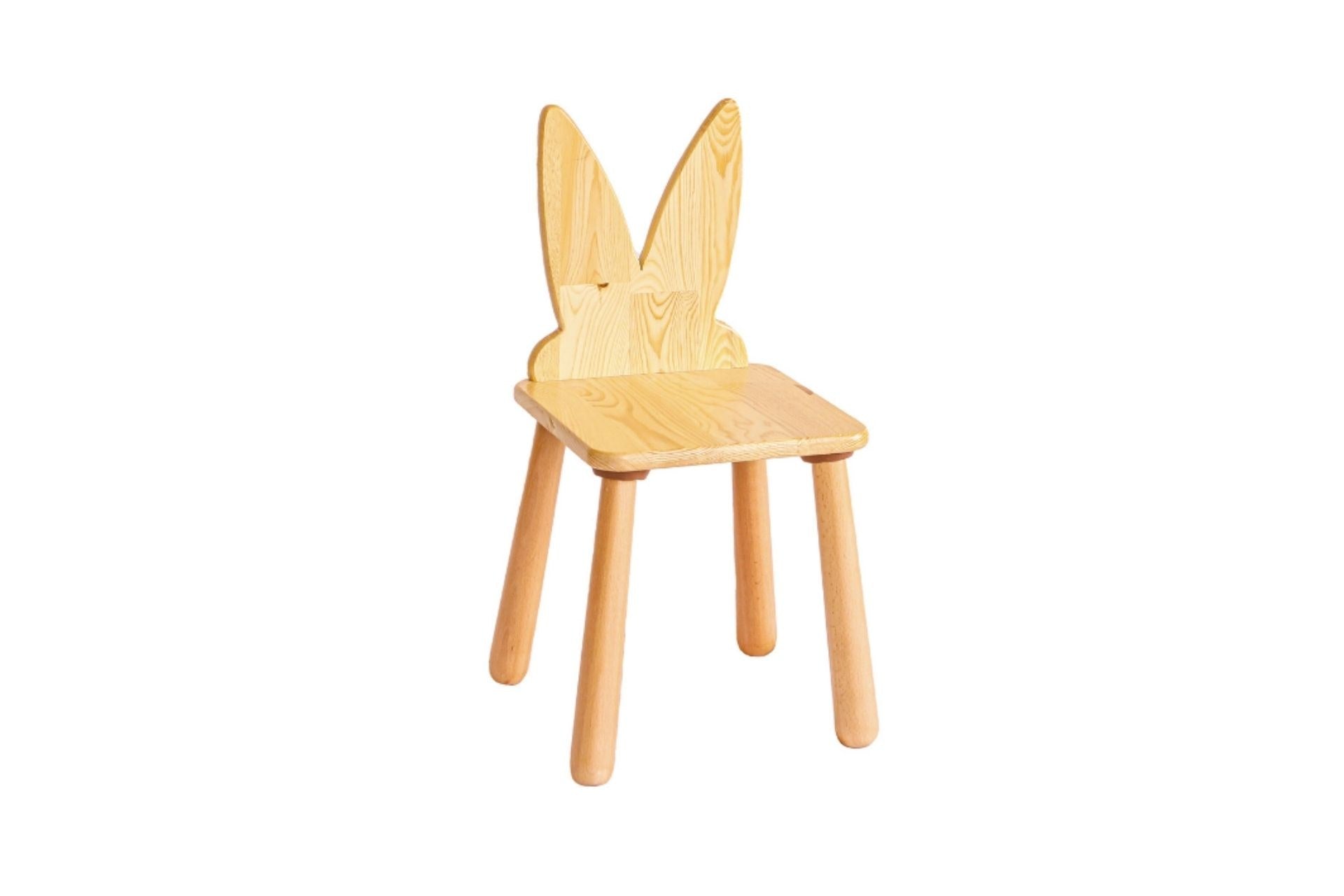 Scaun pentru Copii Rabbit, Stejar, 28 x 32 x 28 cm