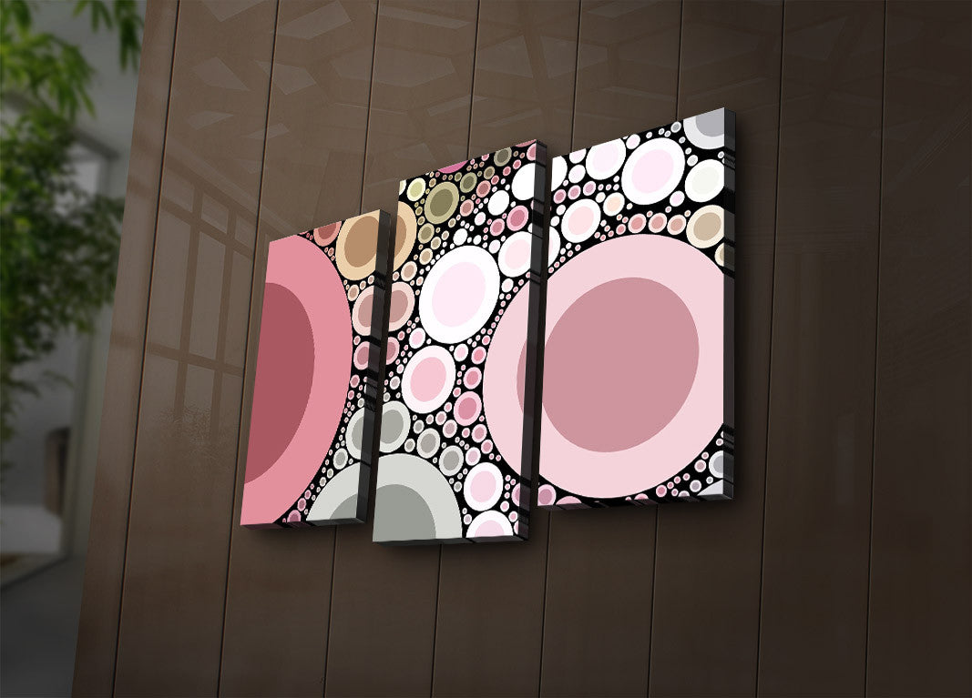 Tablou Canvas cu Led Rosa, Multicolor, 66 x 45 cm