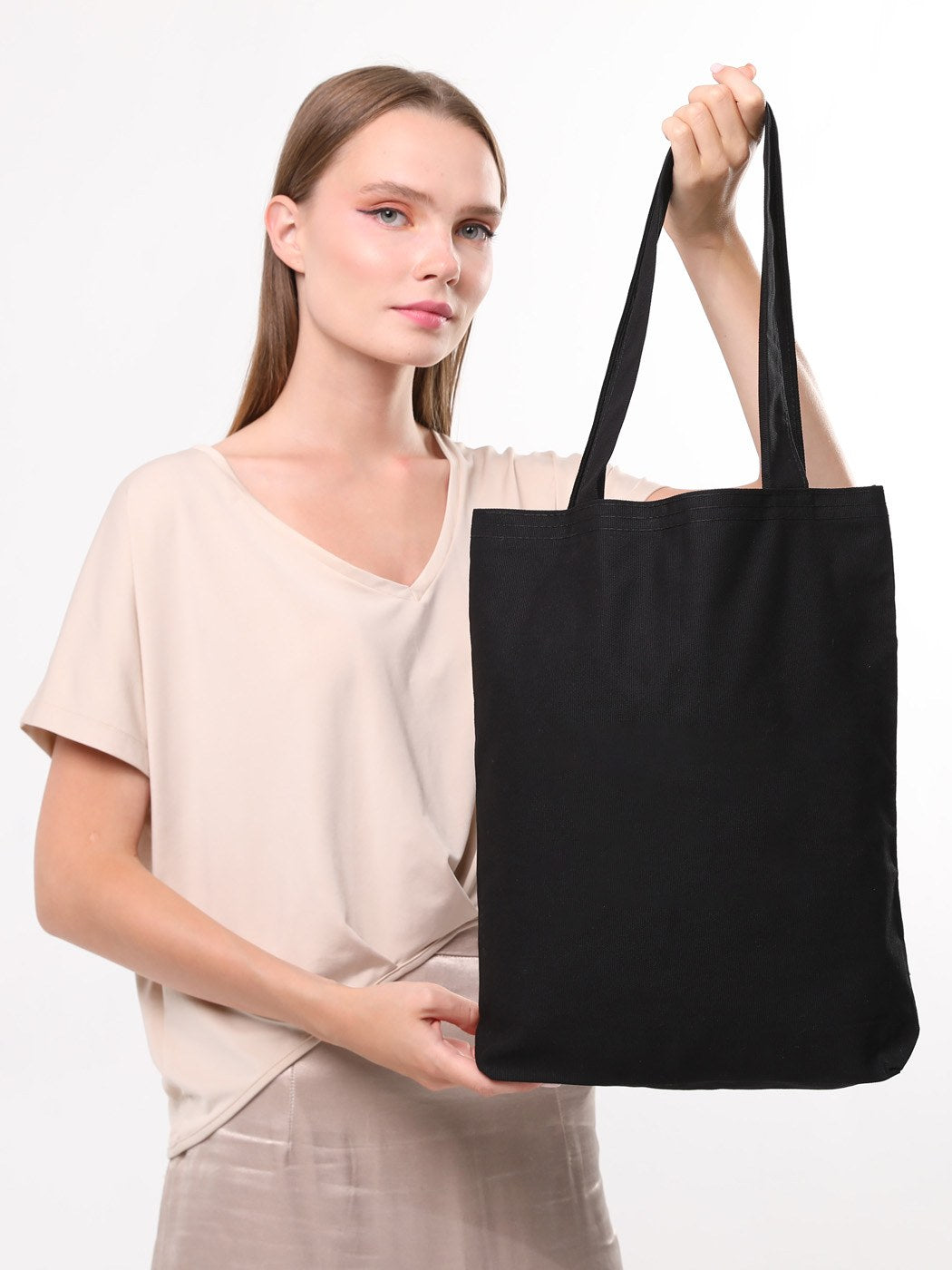 Geanta Tote 1416, Negru, 40x8x35 cm