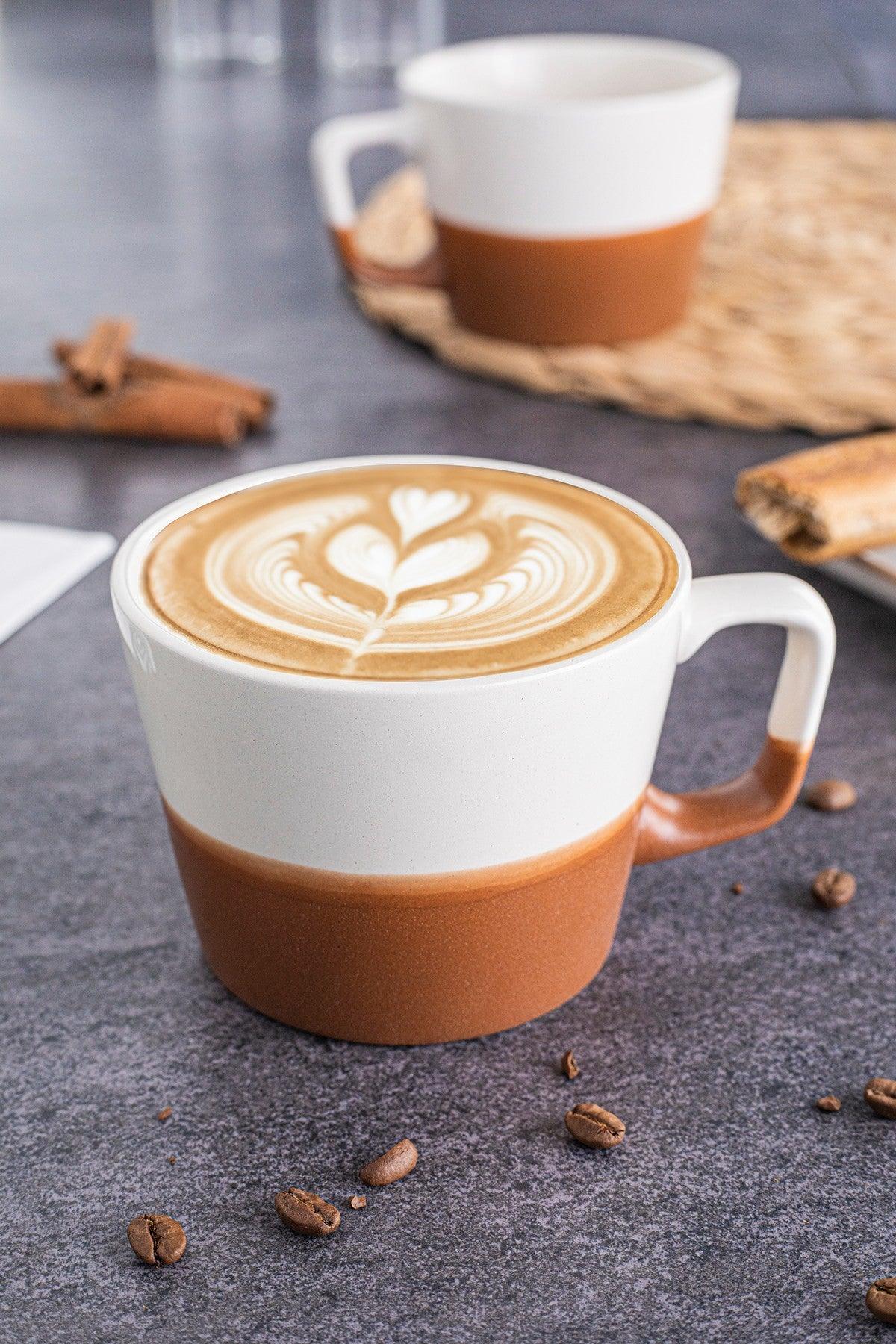 Cană de cafea, Maro inchis, 9x8x9 cm