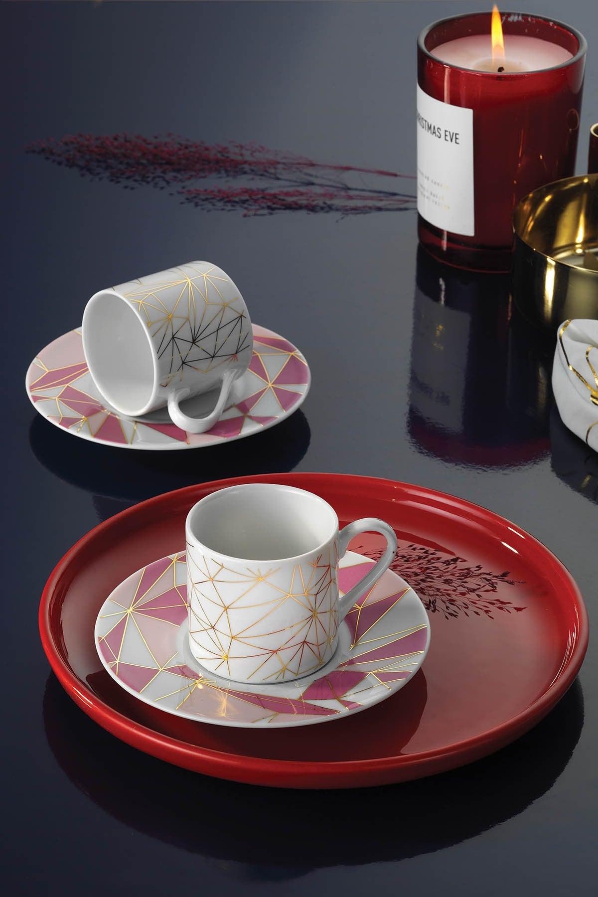 Set cești de cafea RU04KT43011362, Multicolor, 6x5x6 cm