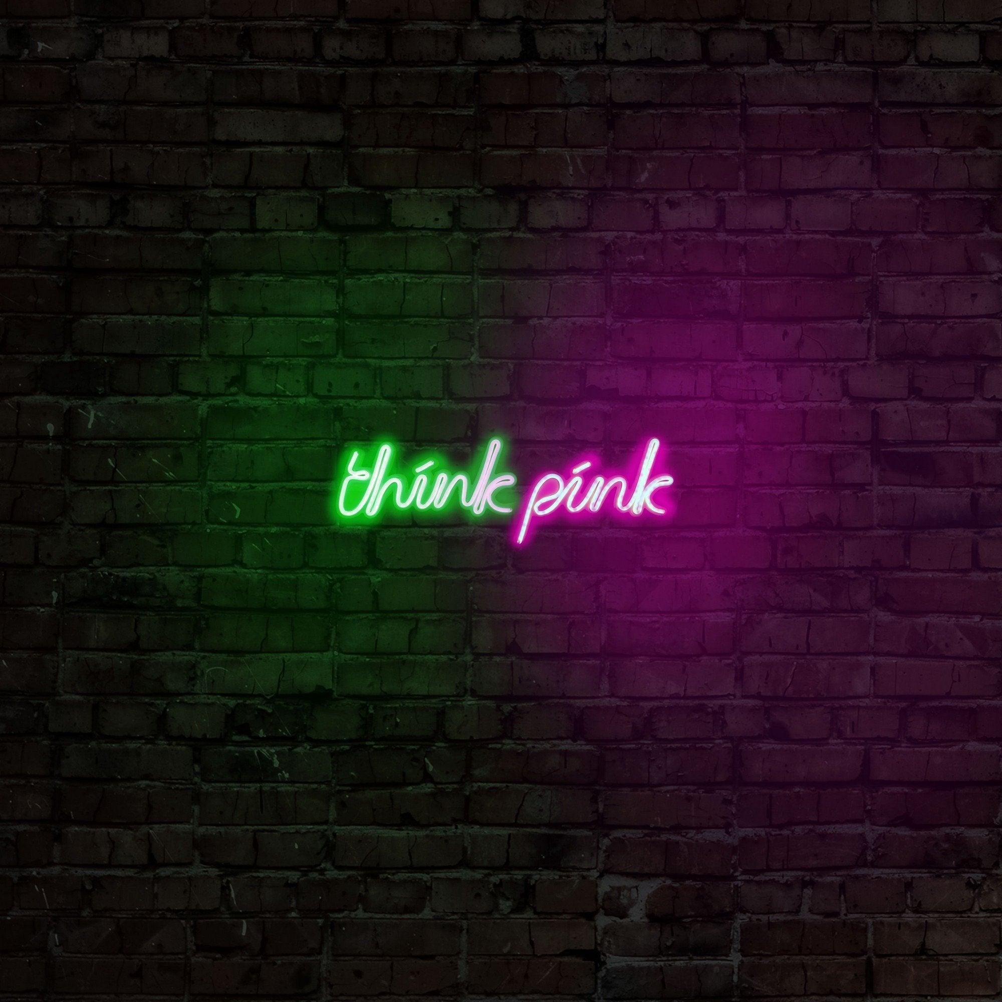 Aplica de Perete Neon Think Pink