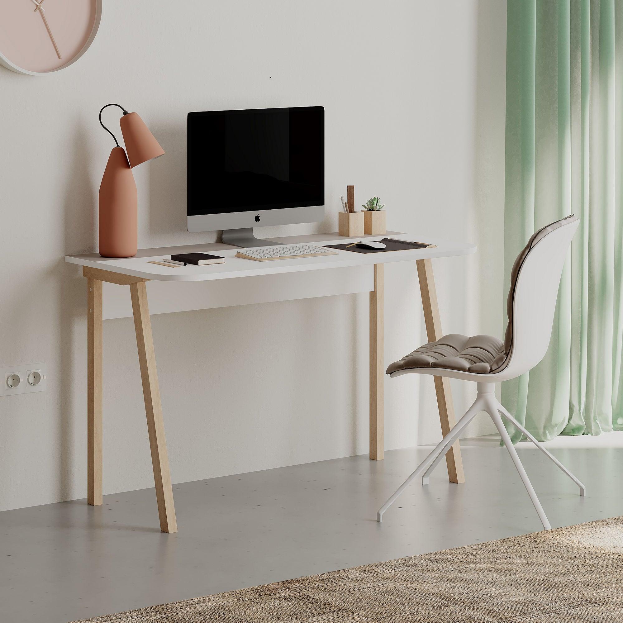 Birou Luton Study Stil scandinav, 120 x 75 x 60 cm