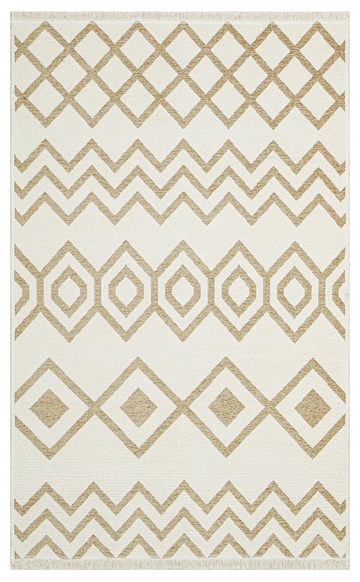 Covor de living / dormitor Maze Home MONDO Reversibil, Cream Beige 01 (diverse dimensiuni)