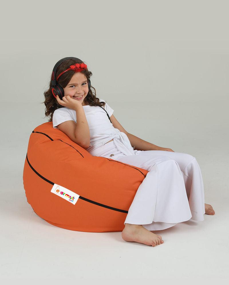 Fotoliu puf Gradina pentru copii Stil Minge, Football Bean Bag, Ferndale, 70 x 70 x 45 cm