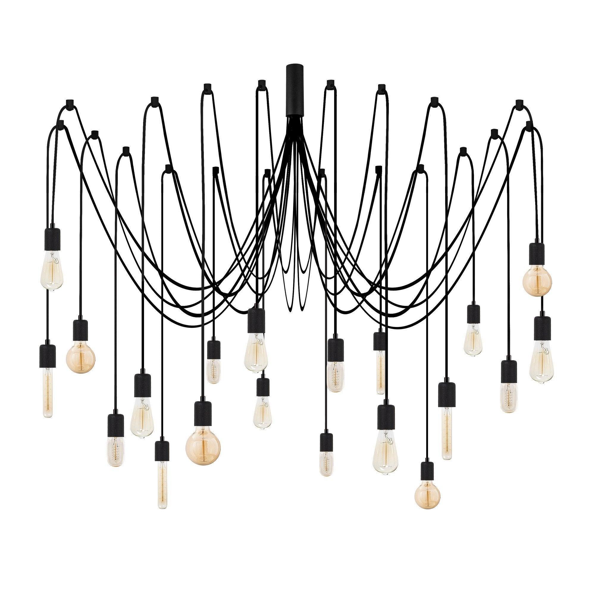 Lustra Candelabrix, Negru