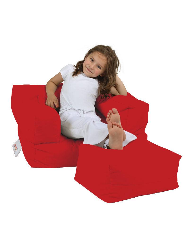 Sac de Fotoliu cu taburet Gradina Pentru Copii, Garden Bean Bag, 65 x 40 x 50 cm