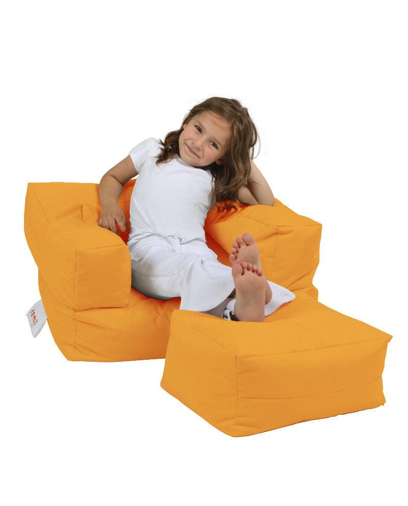 Sac de Fotoliu cu taburet Gradina Pentru Copii, Garden Bean Bag, 65 x 40 x 50 cm