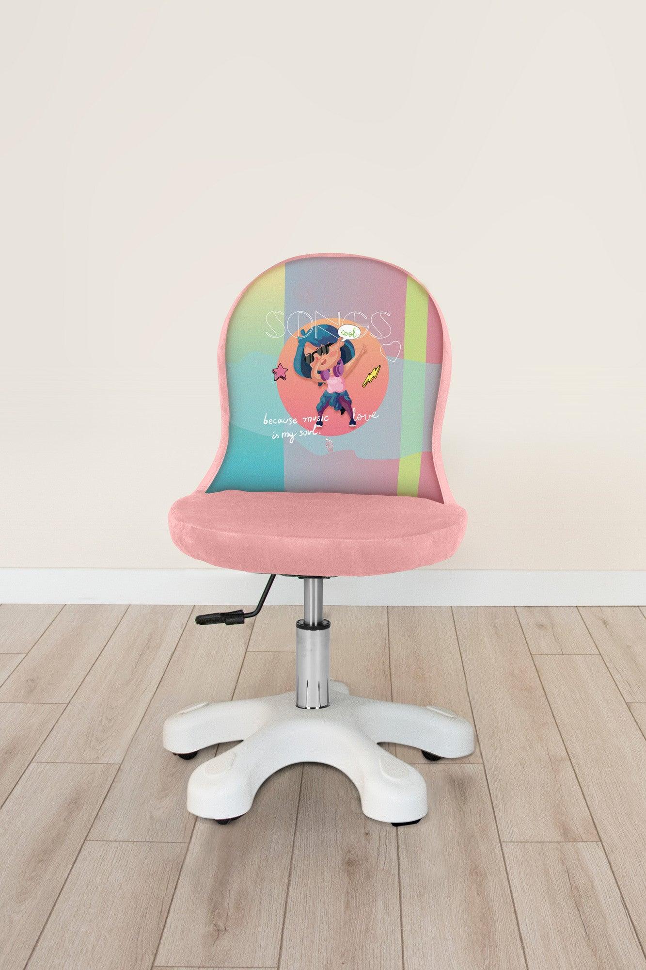 Scaun pentru copii Dabbing, Multicolor, 50x58x46 cm