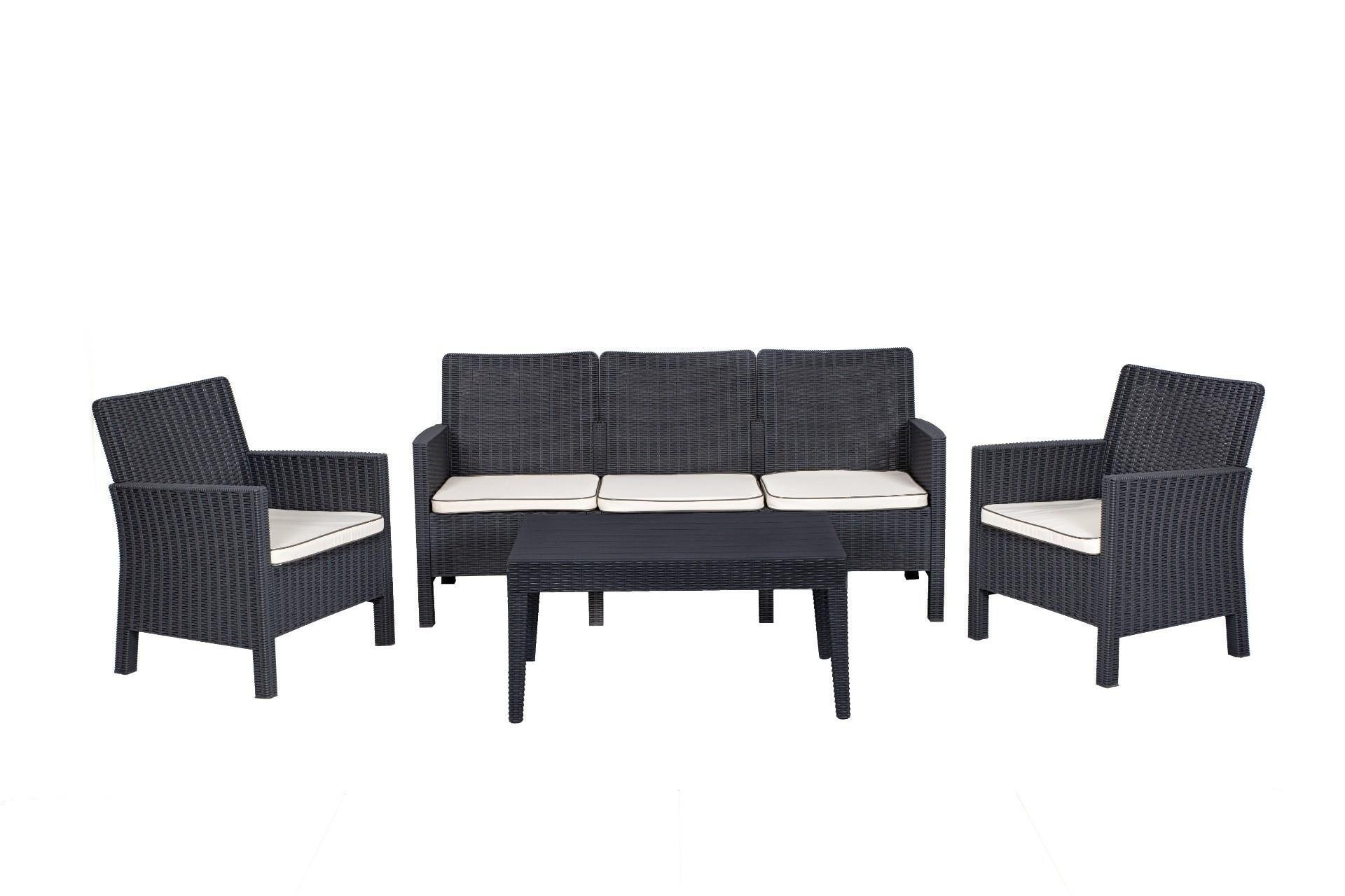 Set De Lounge De Grădină Nova 311S, Gri, 172X66X80 Cm