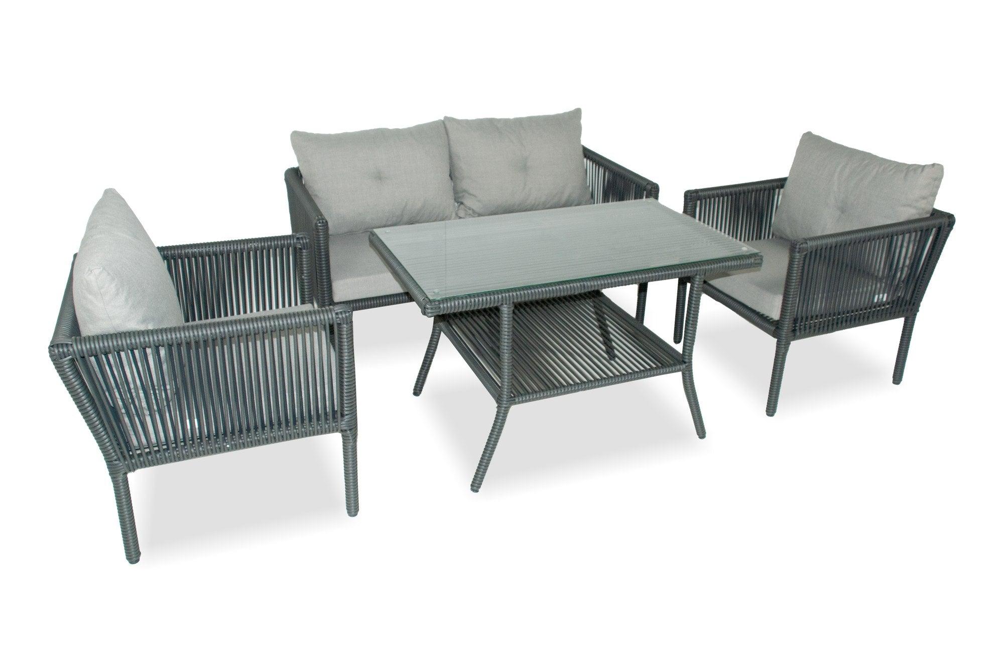 Set De Lounge De Grădină Shangai 62, Crem, 61X62X62 Cm