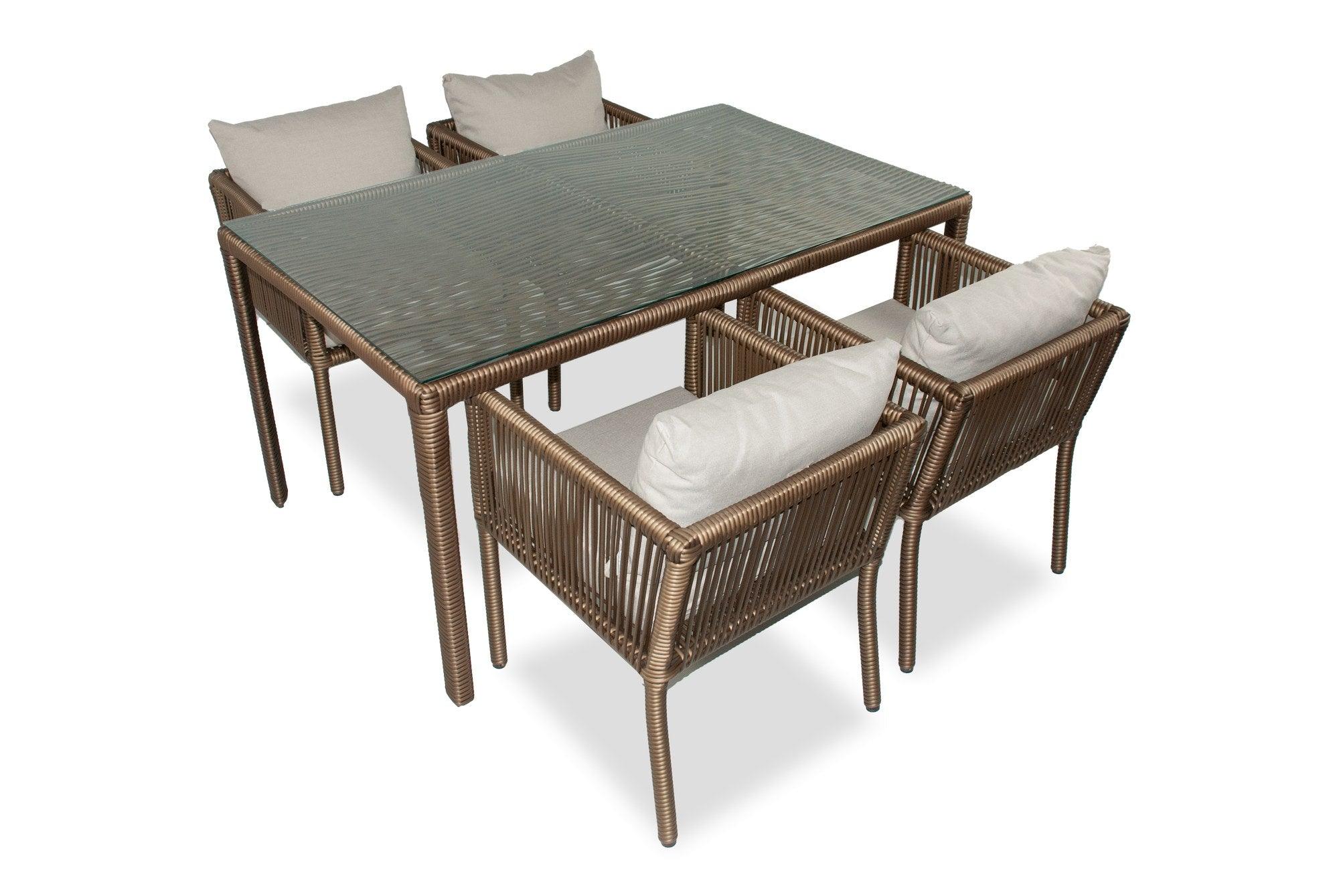 Set De Lounge De Grădină Vera 140, Maro Inchis, 140X75X80 Cm