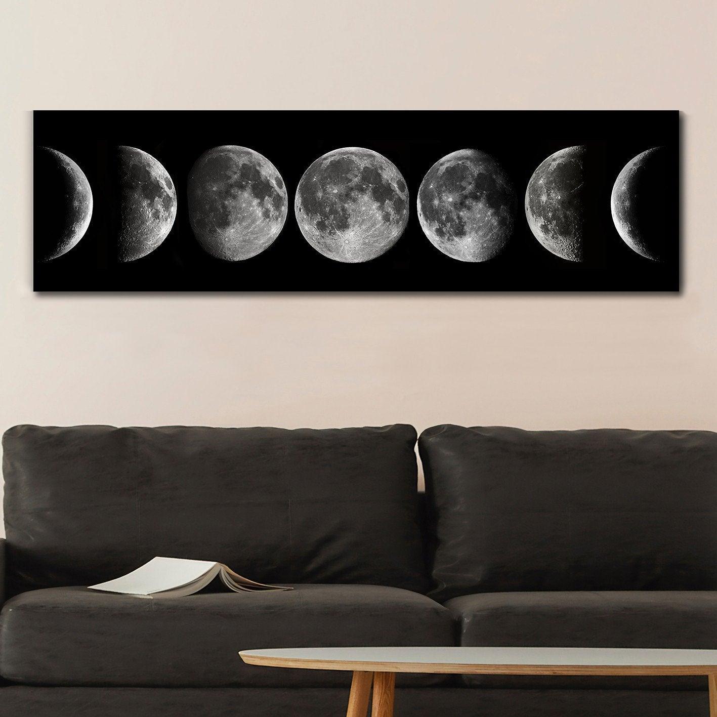 Tablou Canvas Eclipse Lunar, Multicolor, 120x50 cm