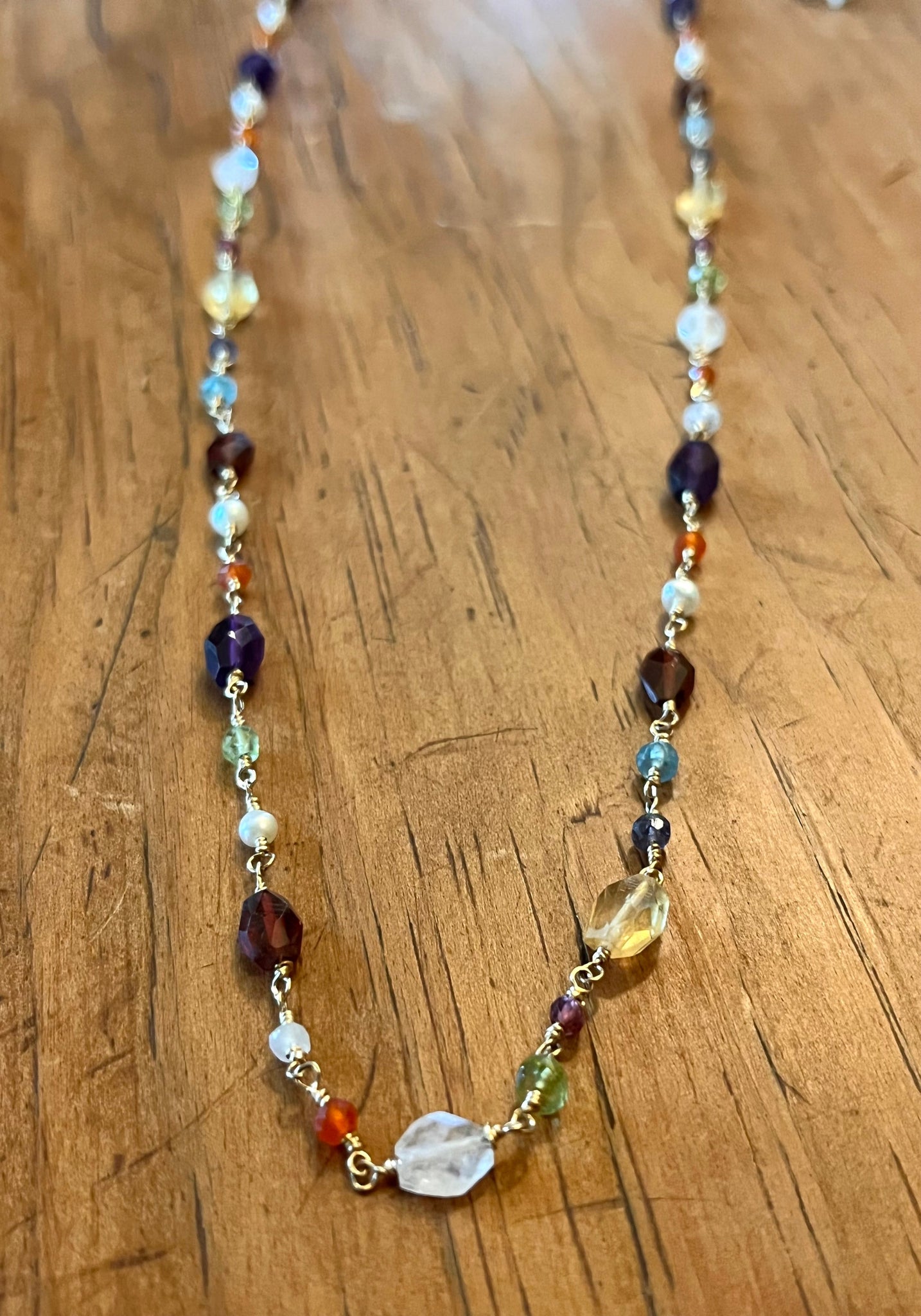 semi precious stone necklace