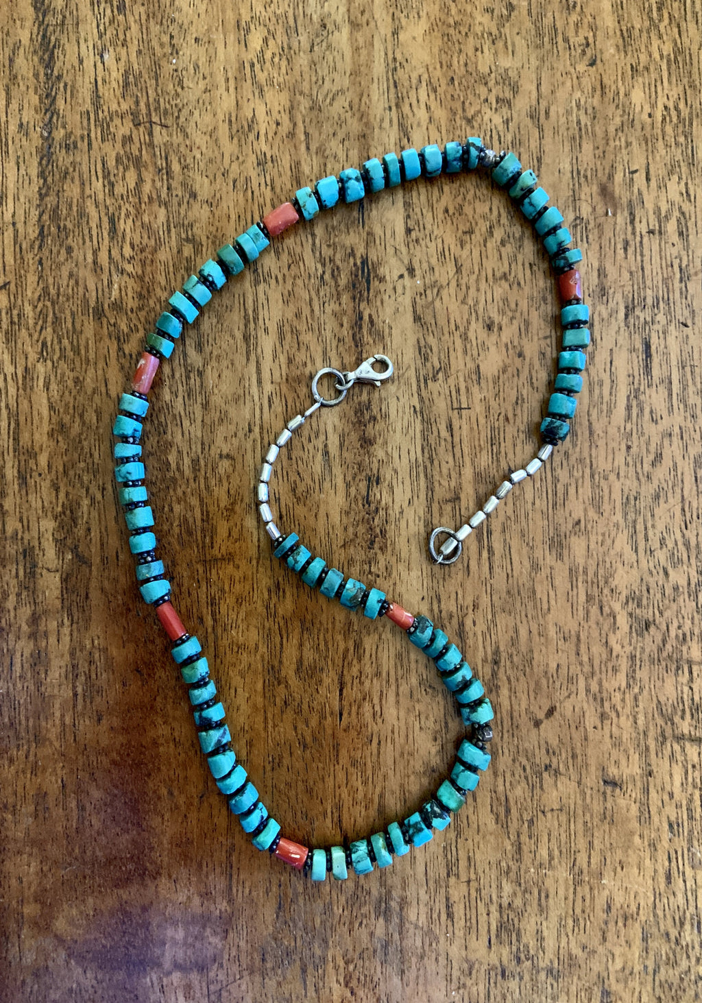 Louise Charm Necklace Turquoise – Turquoise Globe Charm Necklace