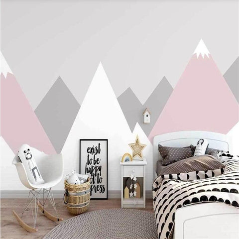 Papier Peint Chambre Fille Le Petit Intisse Mots Cles Montagne