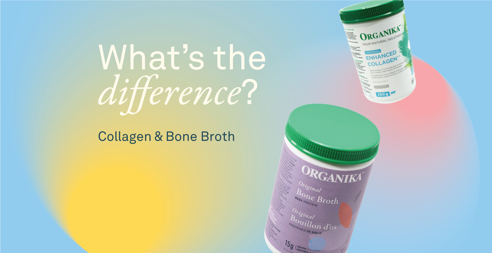 what's the difference between bone broth and collagen peptides?