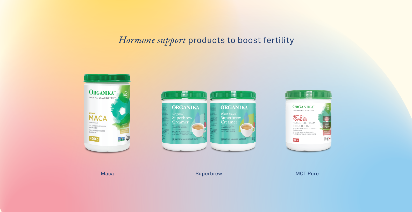 Hormone support products to boost fertility