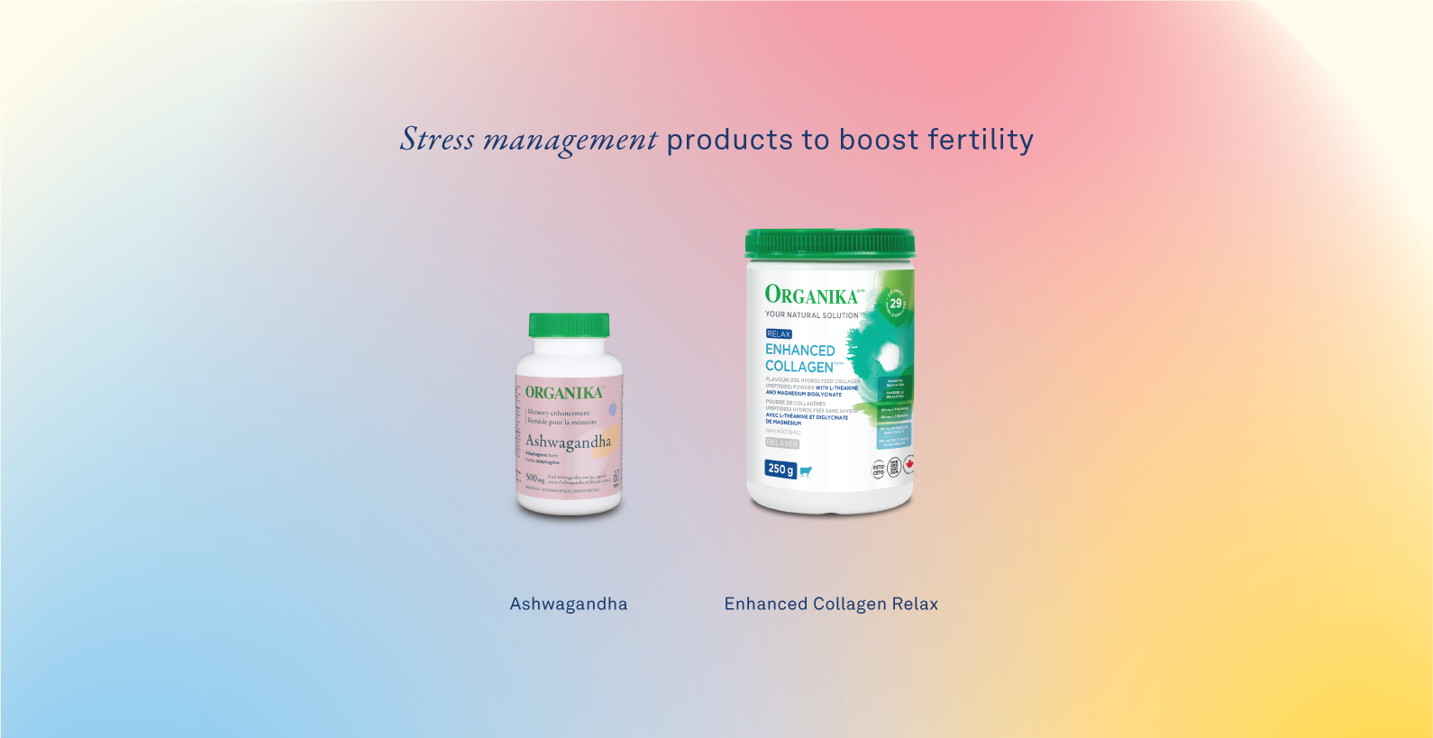 Stress management products to boost fertility