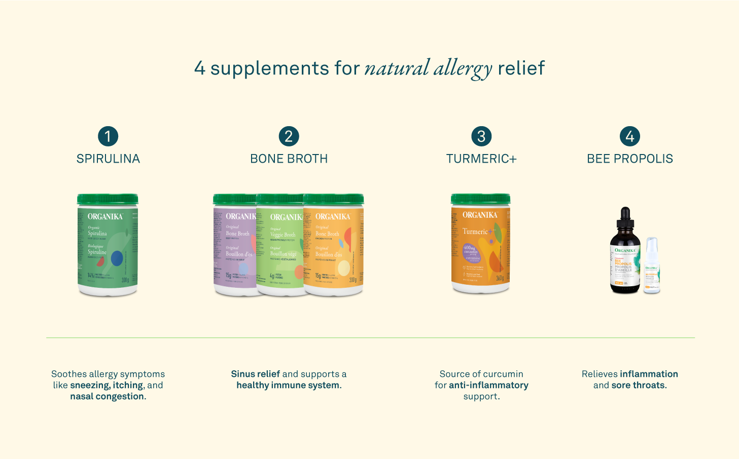 best supplements for natural allergy relief infographic