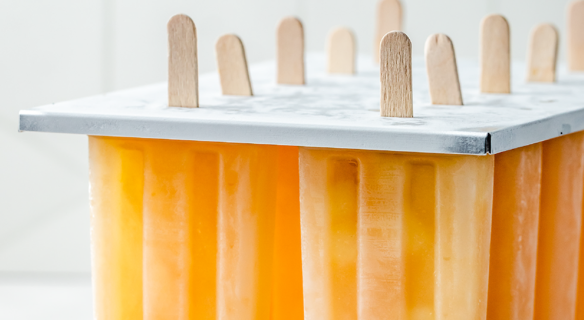 Hydrating Pineapple Passion Pops made with Organika's Electrolytes