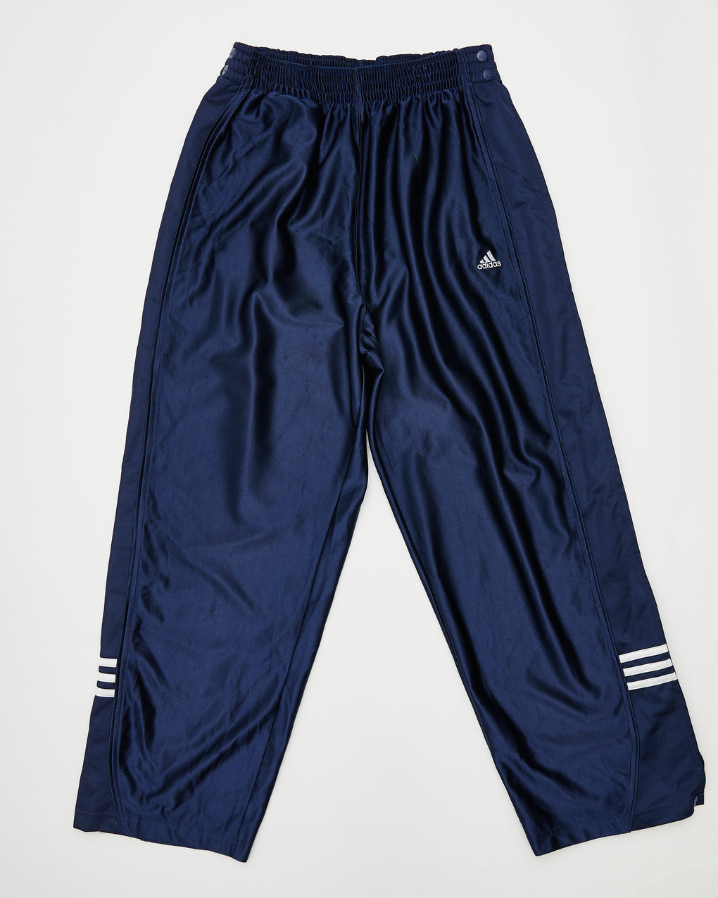 blue adidas popper pants