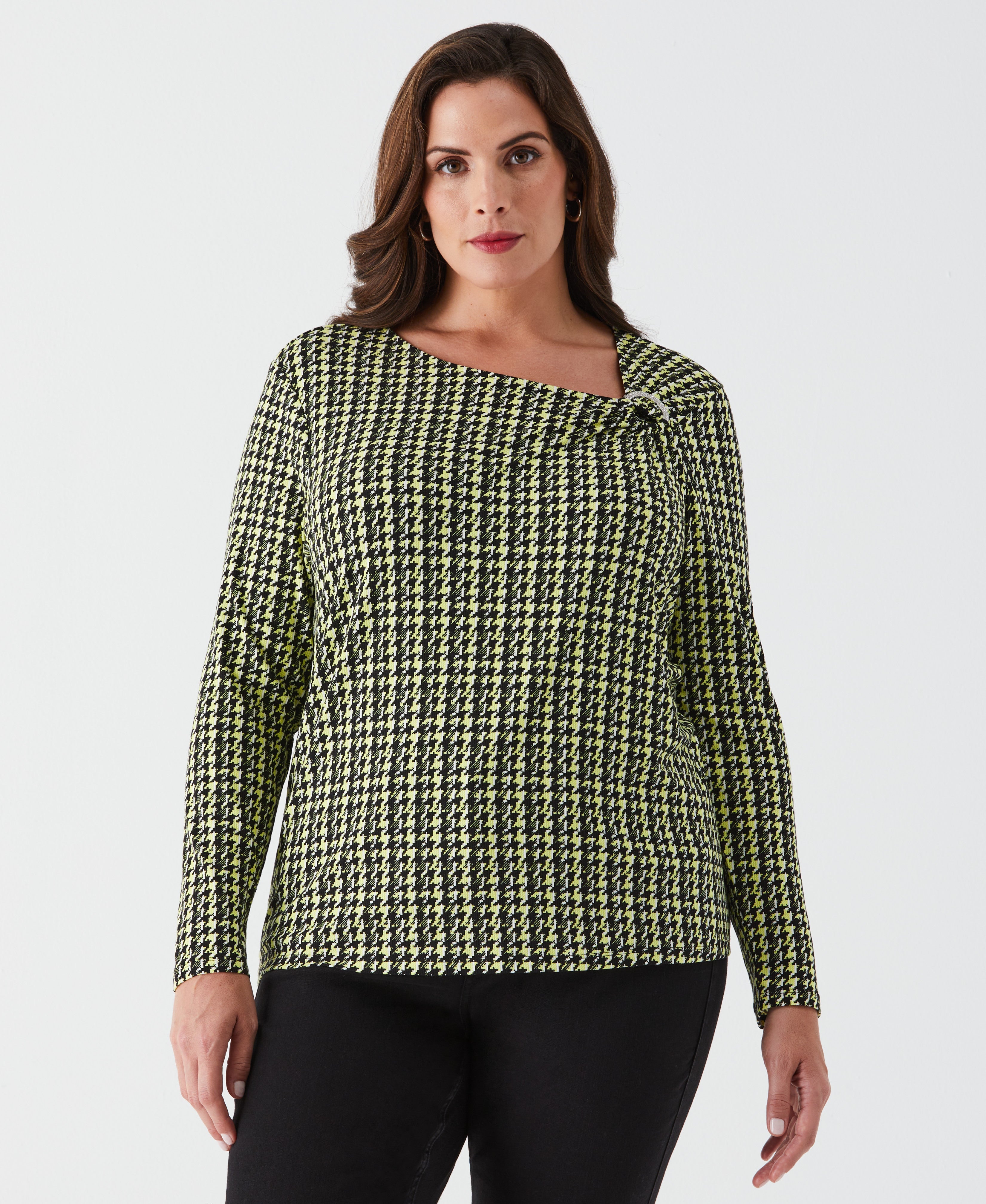 Women's Plus Size Relaxed Sweater Blazer | Rafaella