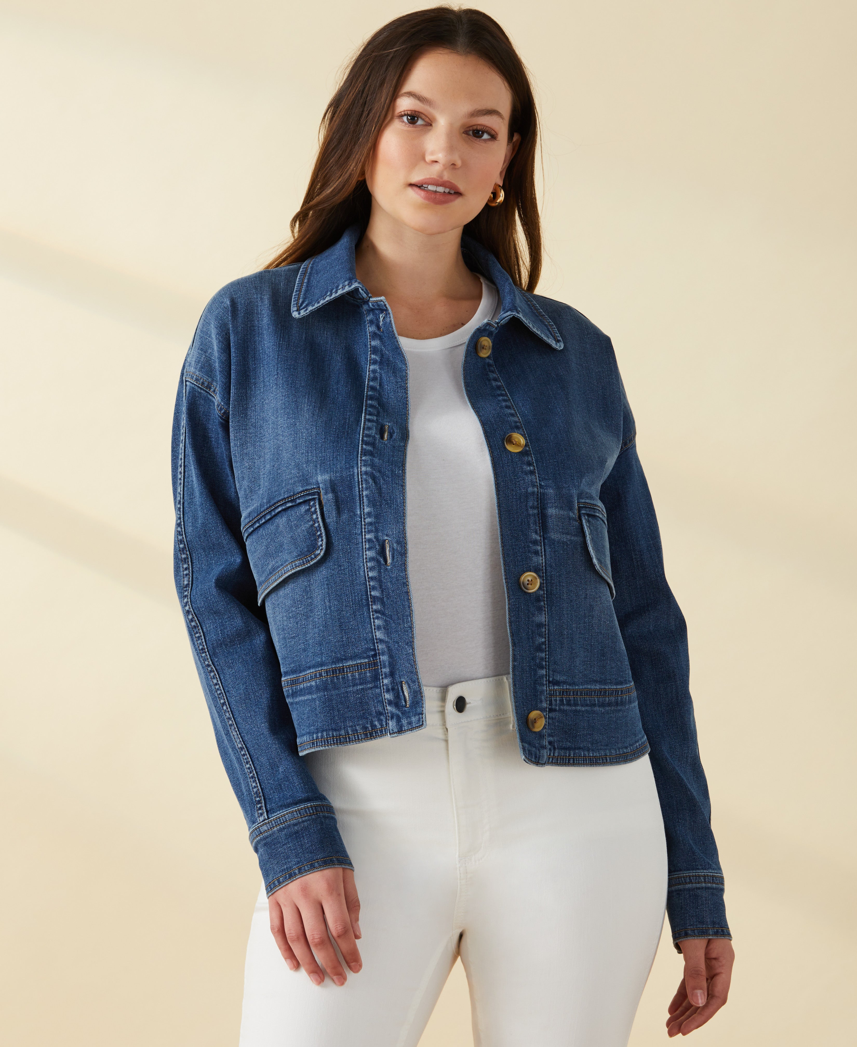 Rafaella plus deals twill jacket