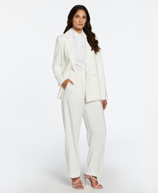 Twisted Classic Gabardine Suit with Leopard Print Accent | NOT JUST A LABEL