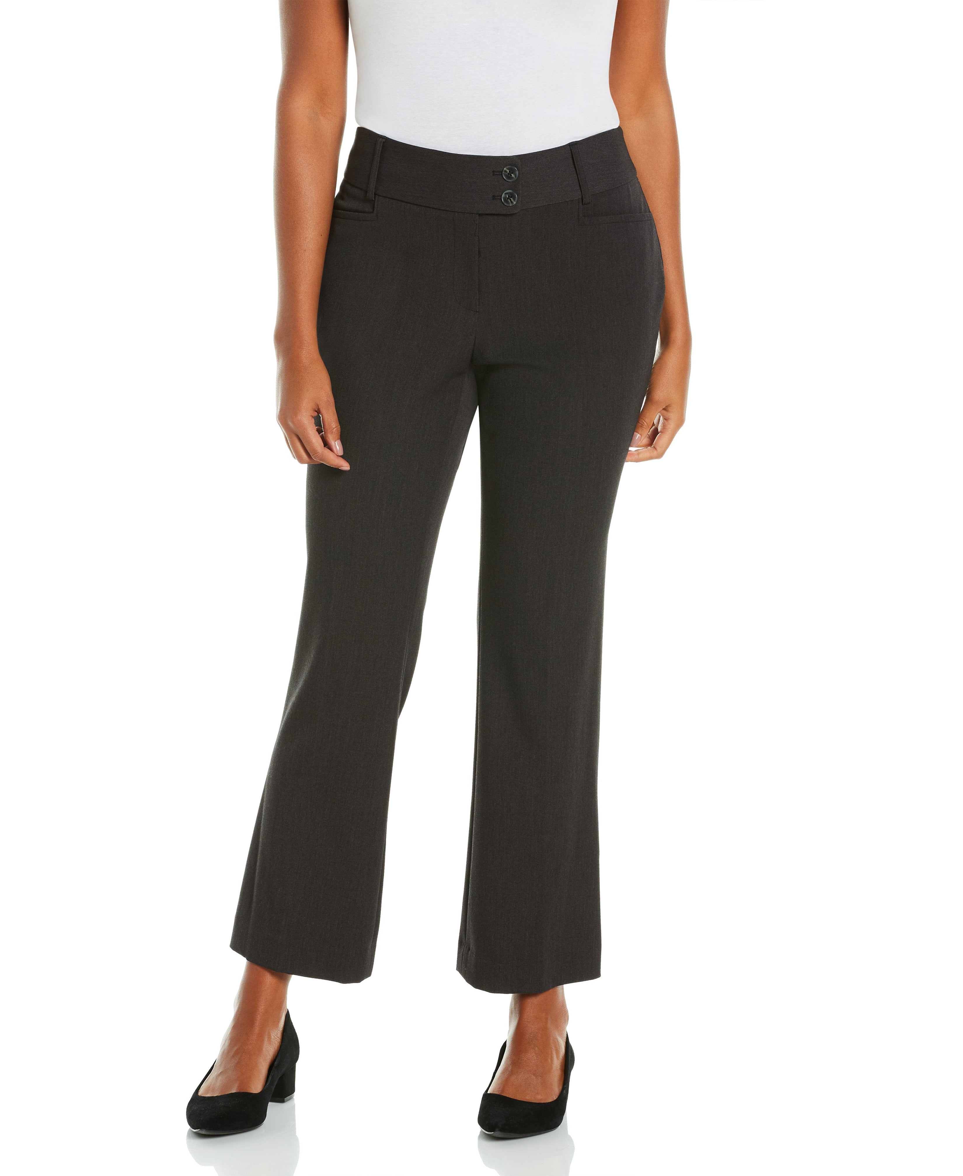 Rafaella Women's Plus Soft Crepe Modern Fit Dress Pants (Size 16