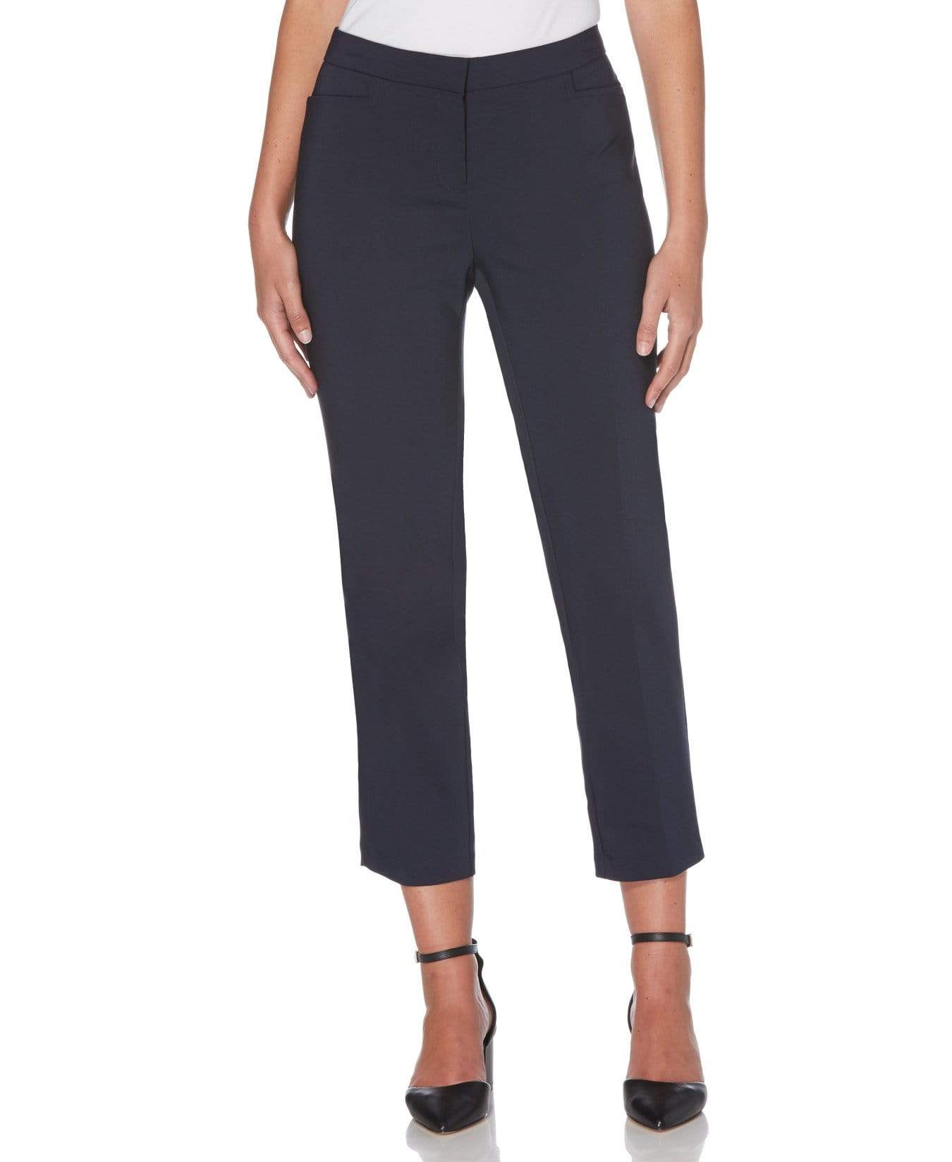 Petite Satin Twill Ankle Pant - Curvy Fit | Rafaella