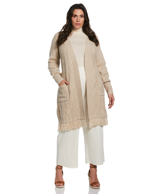 Women's Fringe Duster Sweater