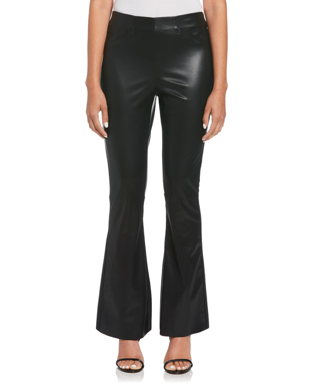 HIGH WAIST BOOTCUT PANT: BLACK