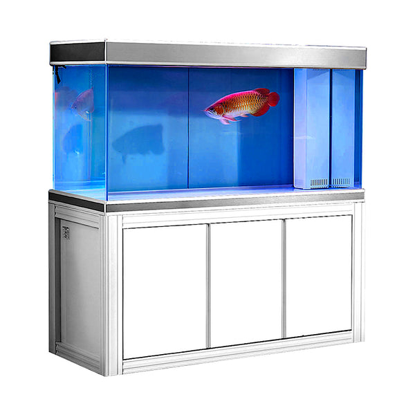 Dicteren kijk in gips Aqua Dream 200 Gallon Tempered Glass Aquarium White and Silver