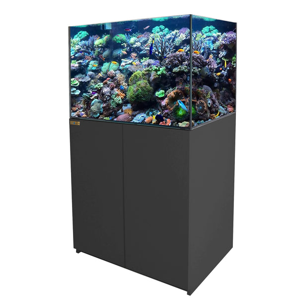 50 Gallon Coral Reef Aquarium Ultra Clear Glass Tank & Built in Sump A