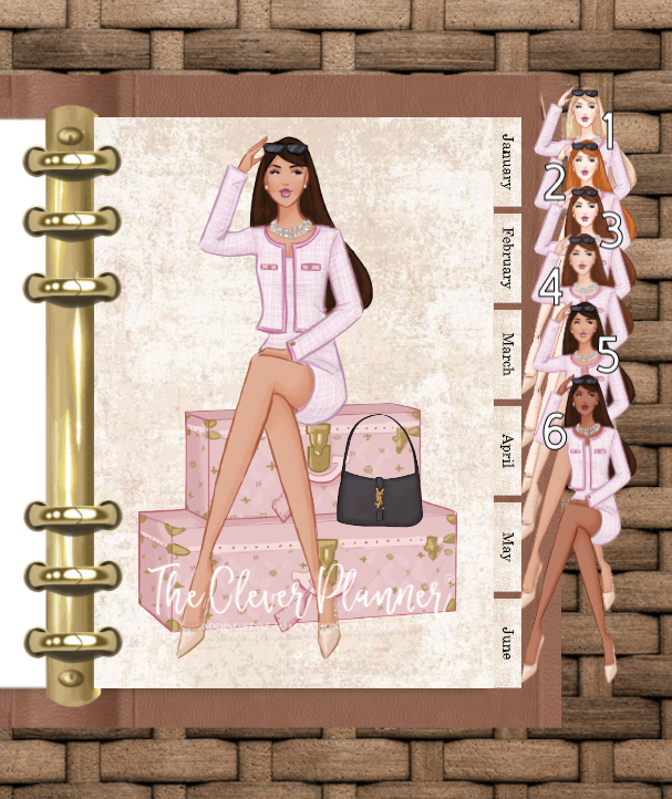 Paris 12 Month Planner Divider Tab Set