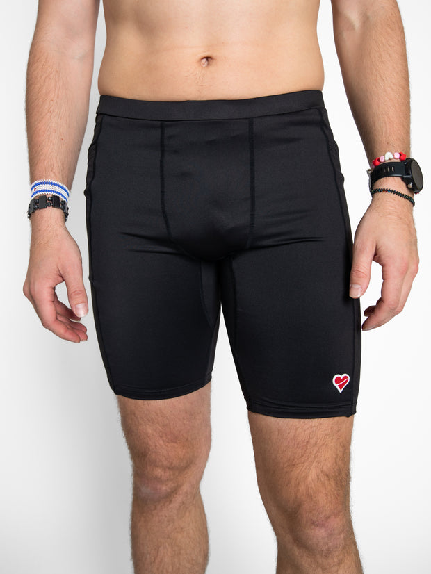 Marathon Short Tight Distance pour Homme, Black