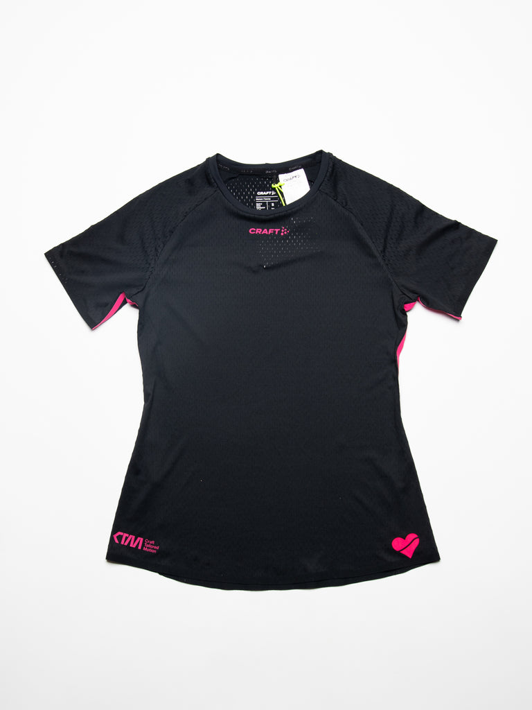 🛍3/$12 Tek Gear Performance Tee. NWT Black/White Heather, Women's